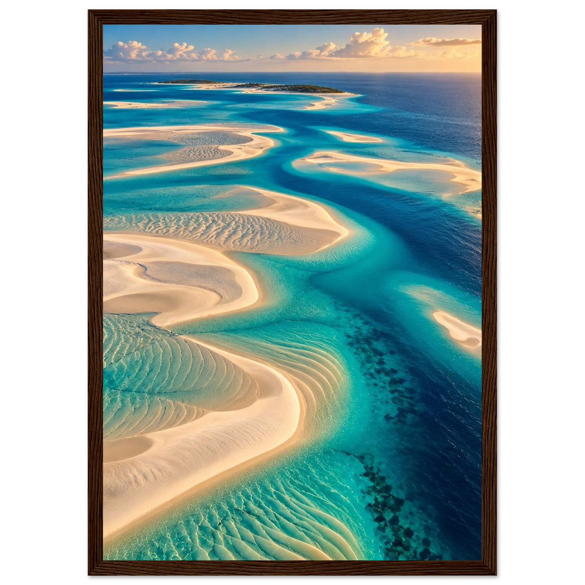 Turquoise Shallows — Bazaruto Archipelago, Mozambique print — sizes and frame options