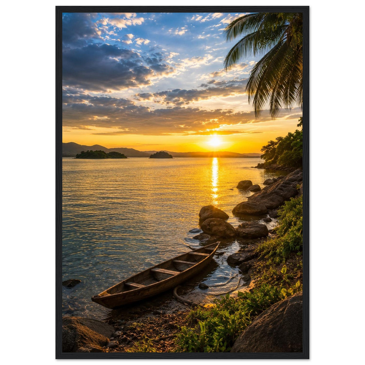Lake Volta — Ghana print — sizes and frame options