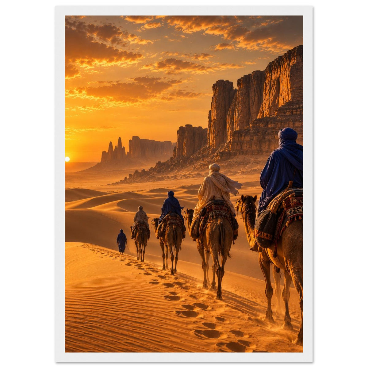 Tuareg Caravan — Sahara, Mali print — sizes and frame options