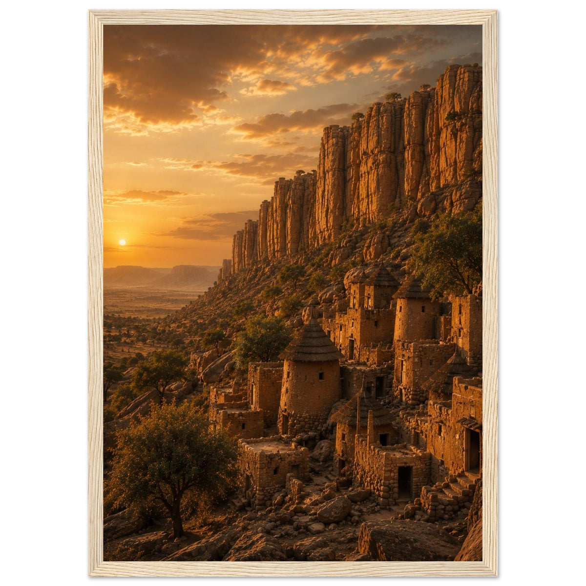 Bandiagara Cliffs — Dogon Country, Mali print — sizes and frame options