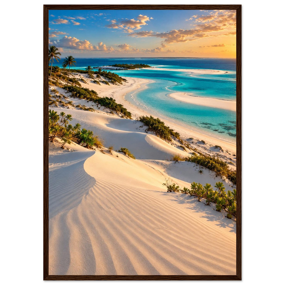 Sand Dunes — Bazaruto, Mozambique print — sizes and frame options
