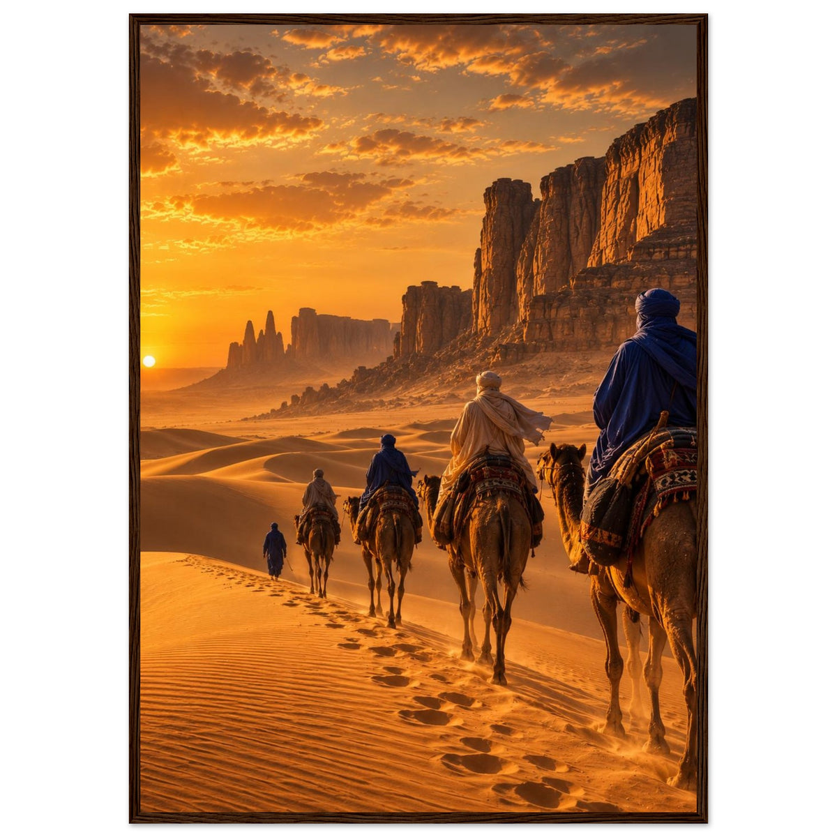 Tuareg Caravan — Sahara, Mali print — sizes and frame options