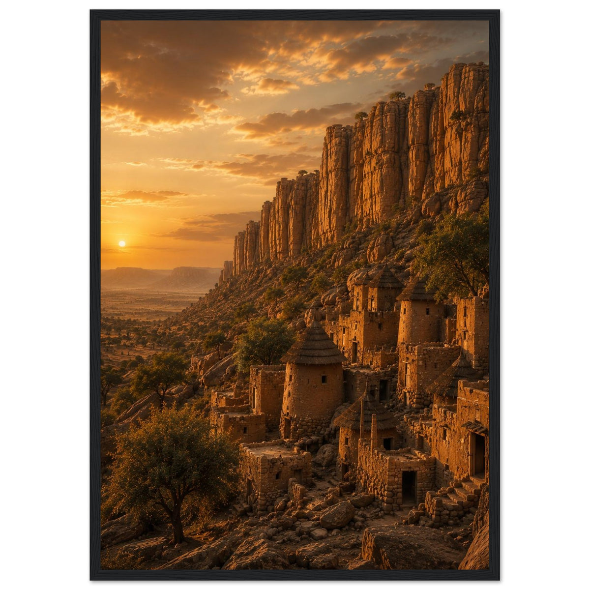 Bandiagara Cliffs — Dogon Country, Mali print — sizes and frame options