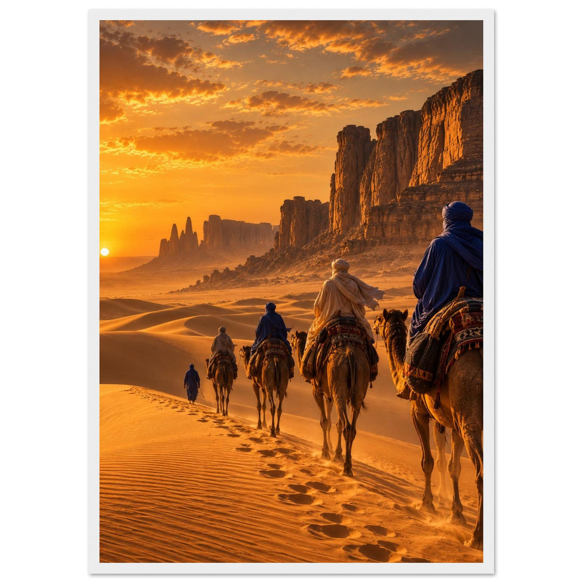 Tuareg Caravan — Sahara, Mali print — sizes and frame options