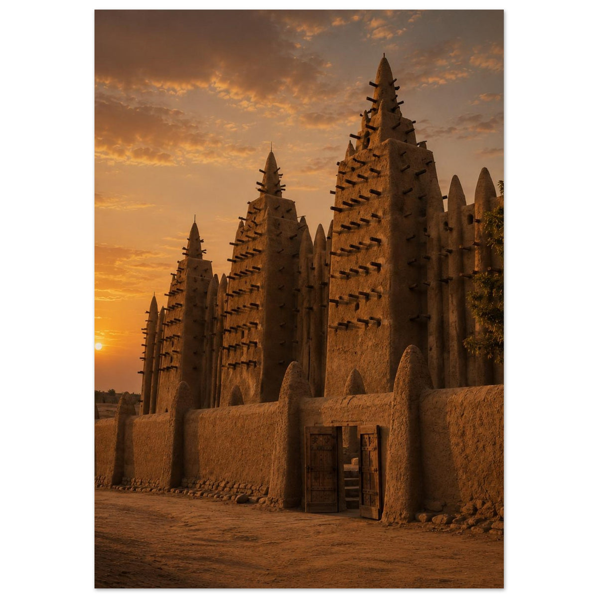 Great Mosque — Djenné, Mali print — sizes and frame options
