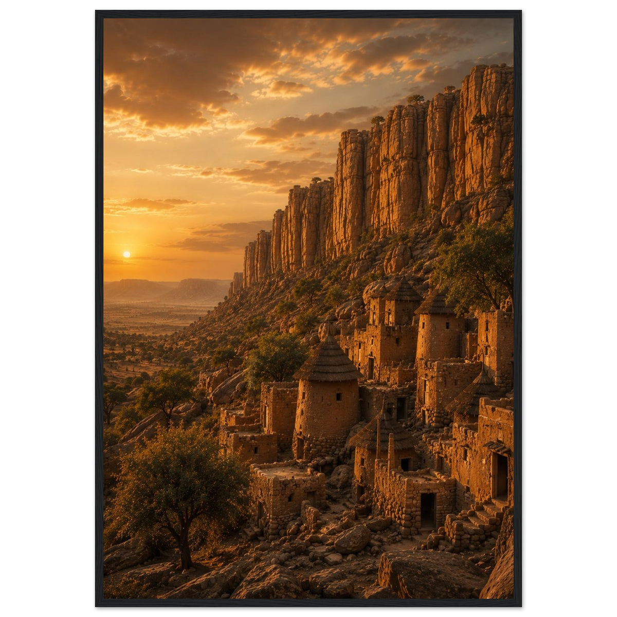 Bandiagara Cliffs — Dogon Country, Mali print — sizes and frame options