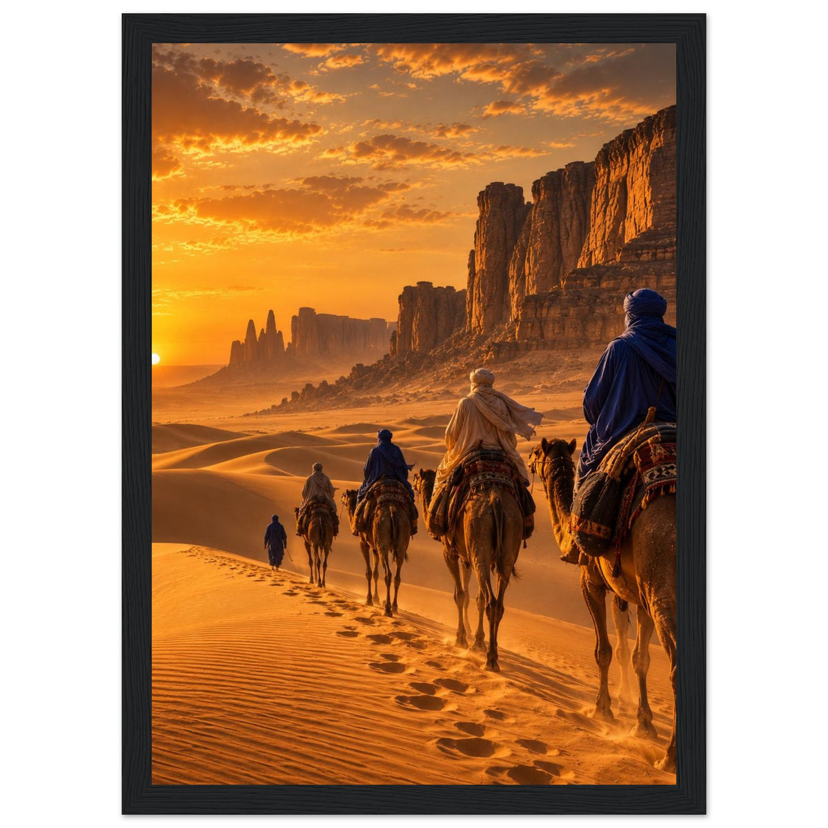 Tuareg Caravan — Sahara, Mali print — sizes and frame options