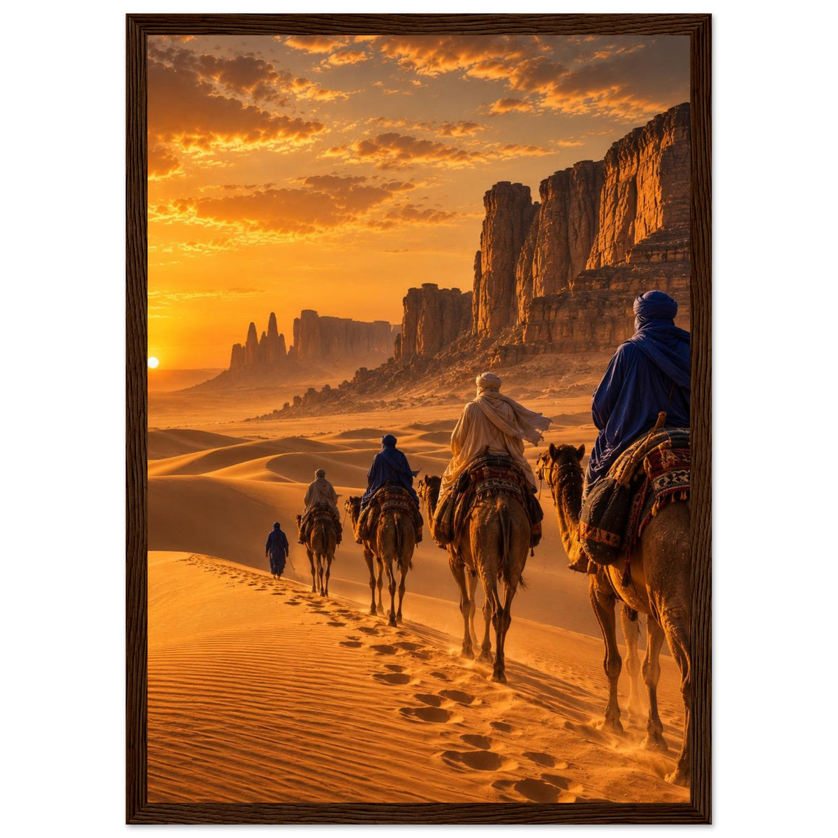 Tuareg Caravan — Sahara, Mali print — sizes and frame options