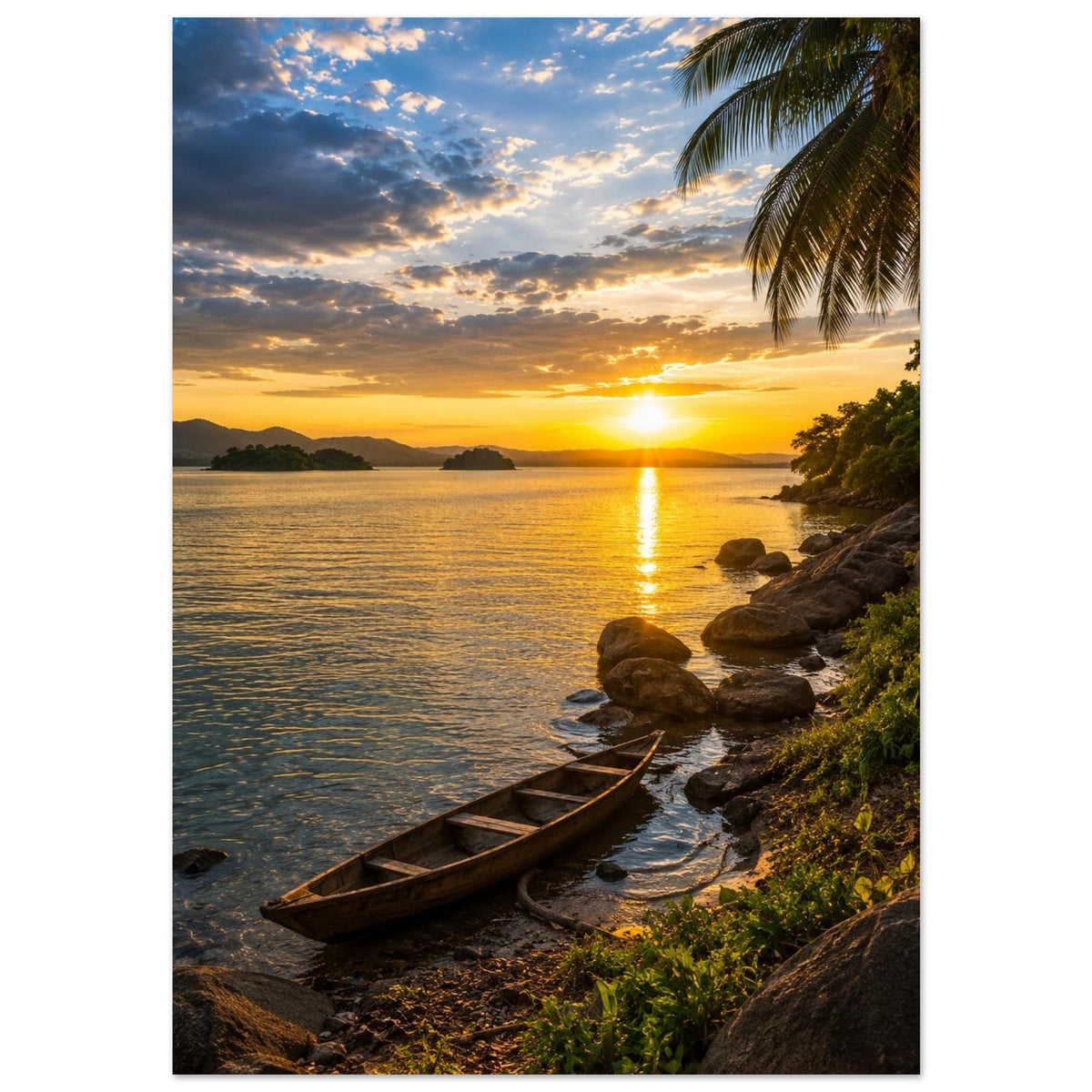 Lake Volta — Ghana print — sizes and frame options
