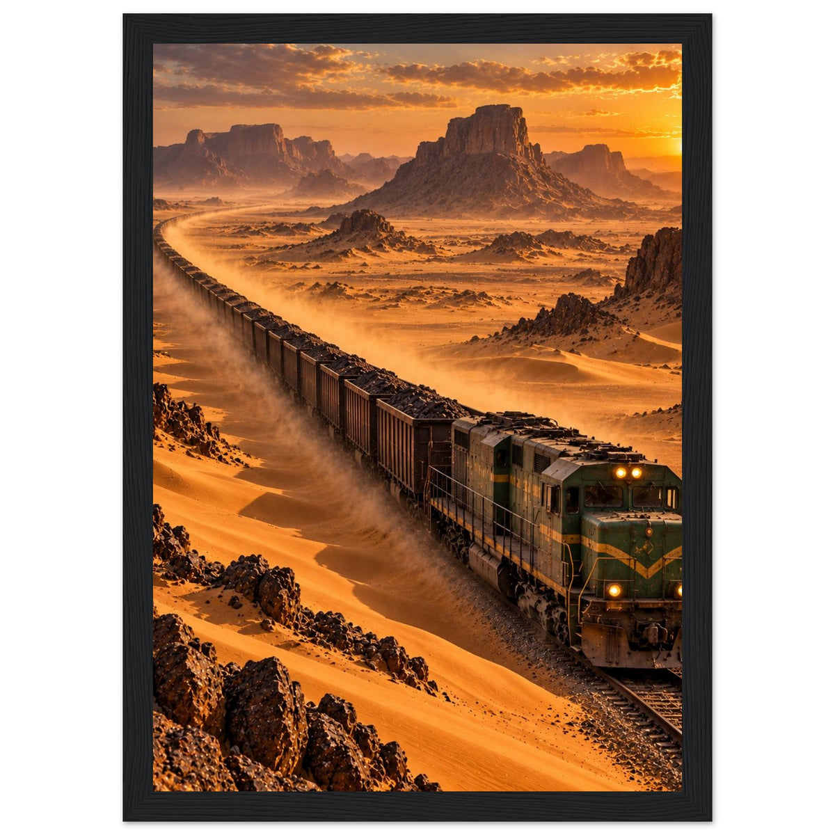 Iron Ore Train — Zouérat, Mauritania print — sizes and frame options