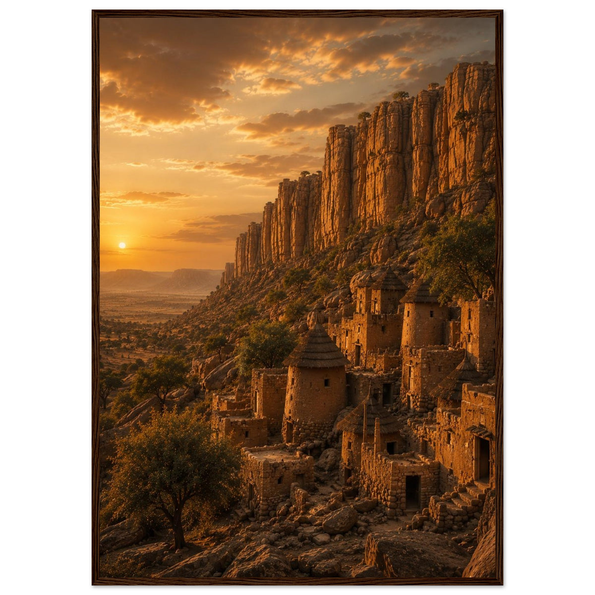 Bandiagara Cliffs — Dogon Country, Mali print — sizes and frame options
