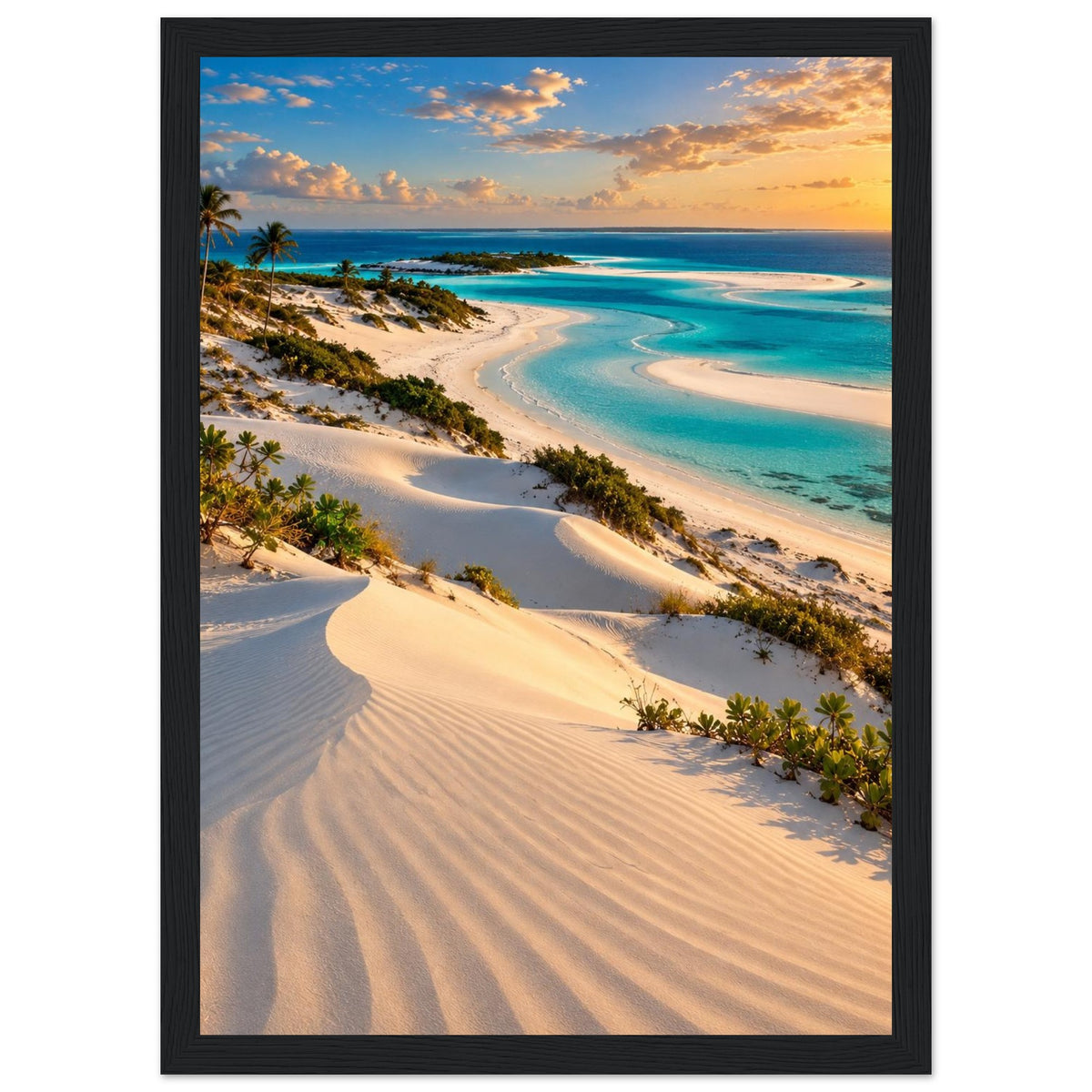 Sand Dunes — Bazaruto, Mozambique print — sizes and frame options