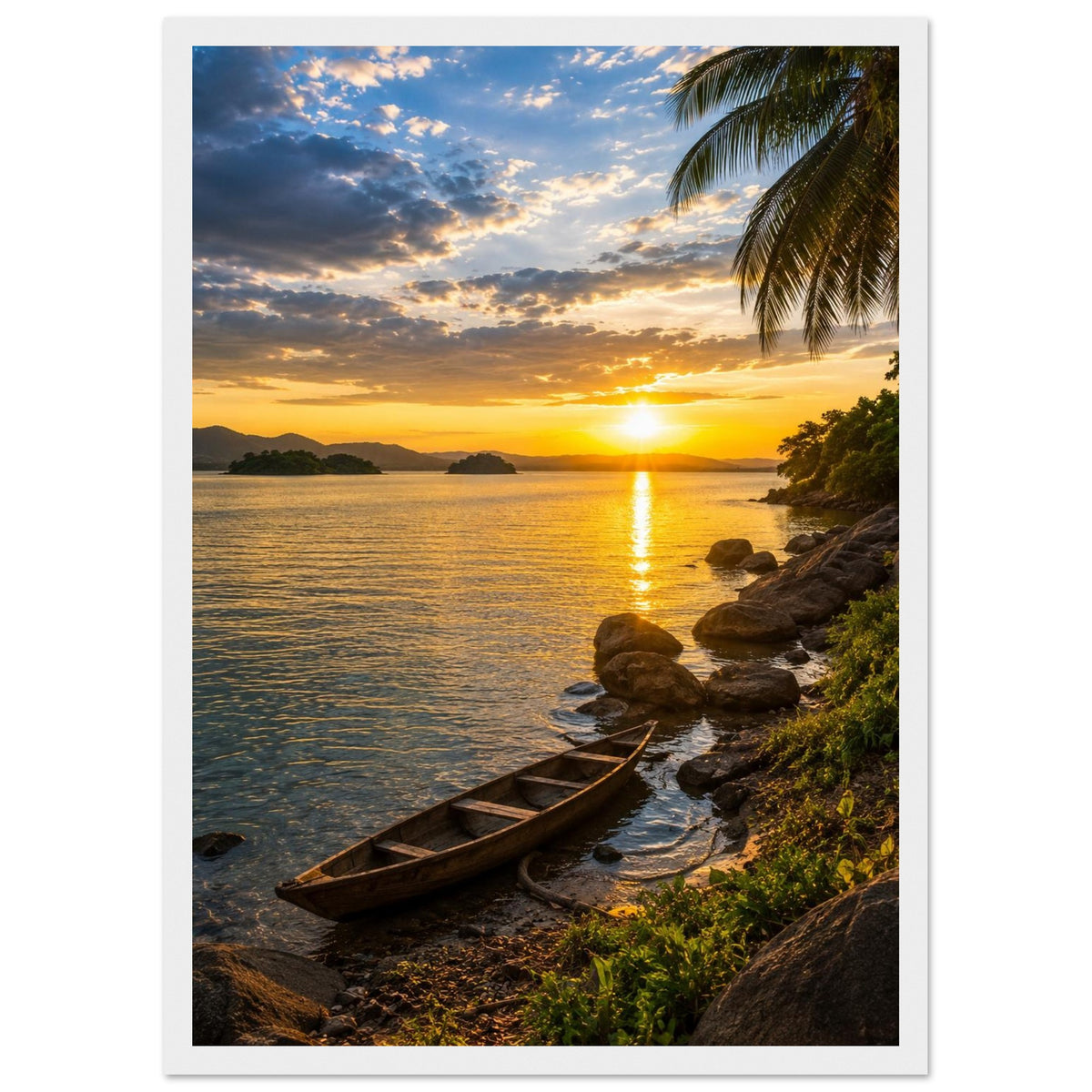 Lake Volta — Ghana print — sizes and frame options