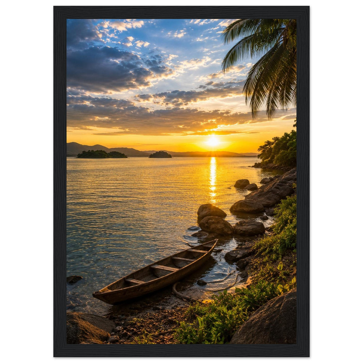 Lake Volta — Ghana print — sizes and frame options