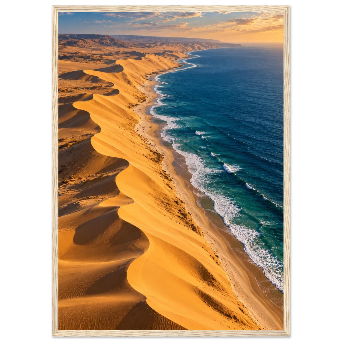 Desert Meets Ocean — Namibe, Angola print — sizes and frame options