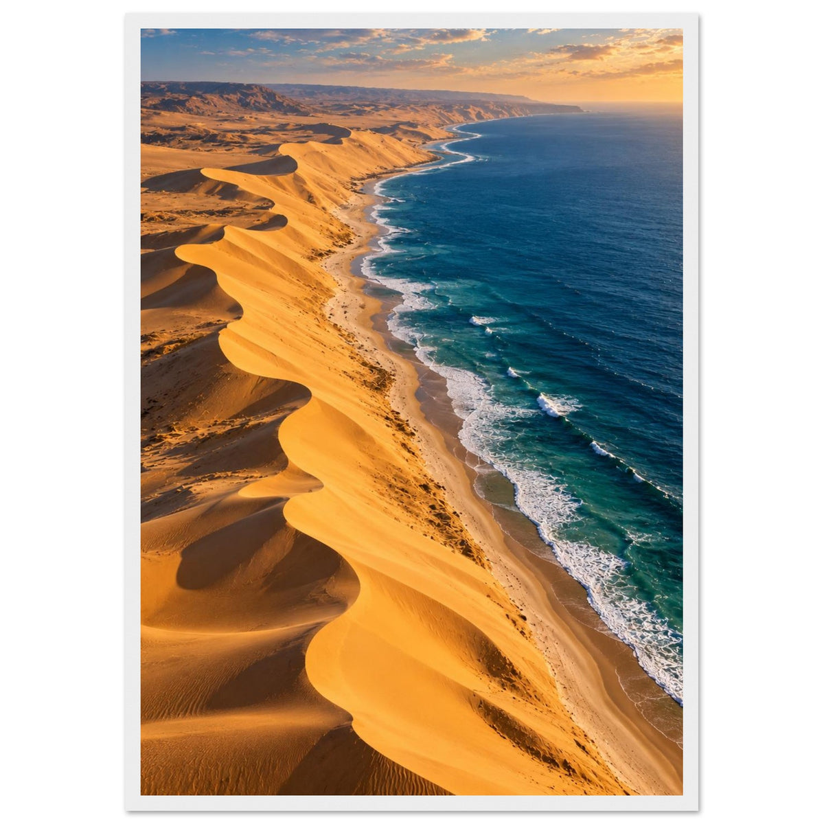 Desert Meets Ocean — Namibe, Angola print — sizes and frame options