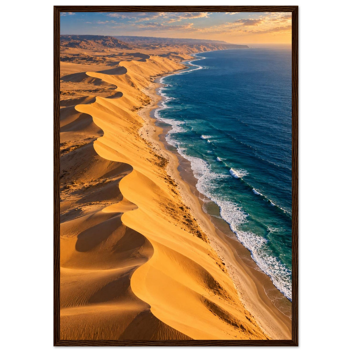 Desert Meets Ocean — Namibe, Angola print — sizes and frame options