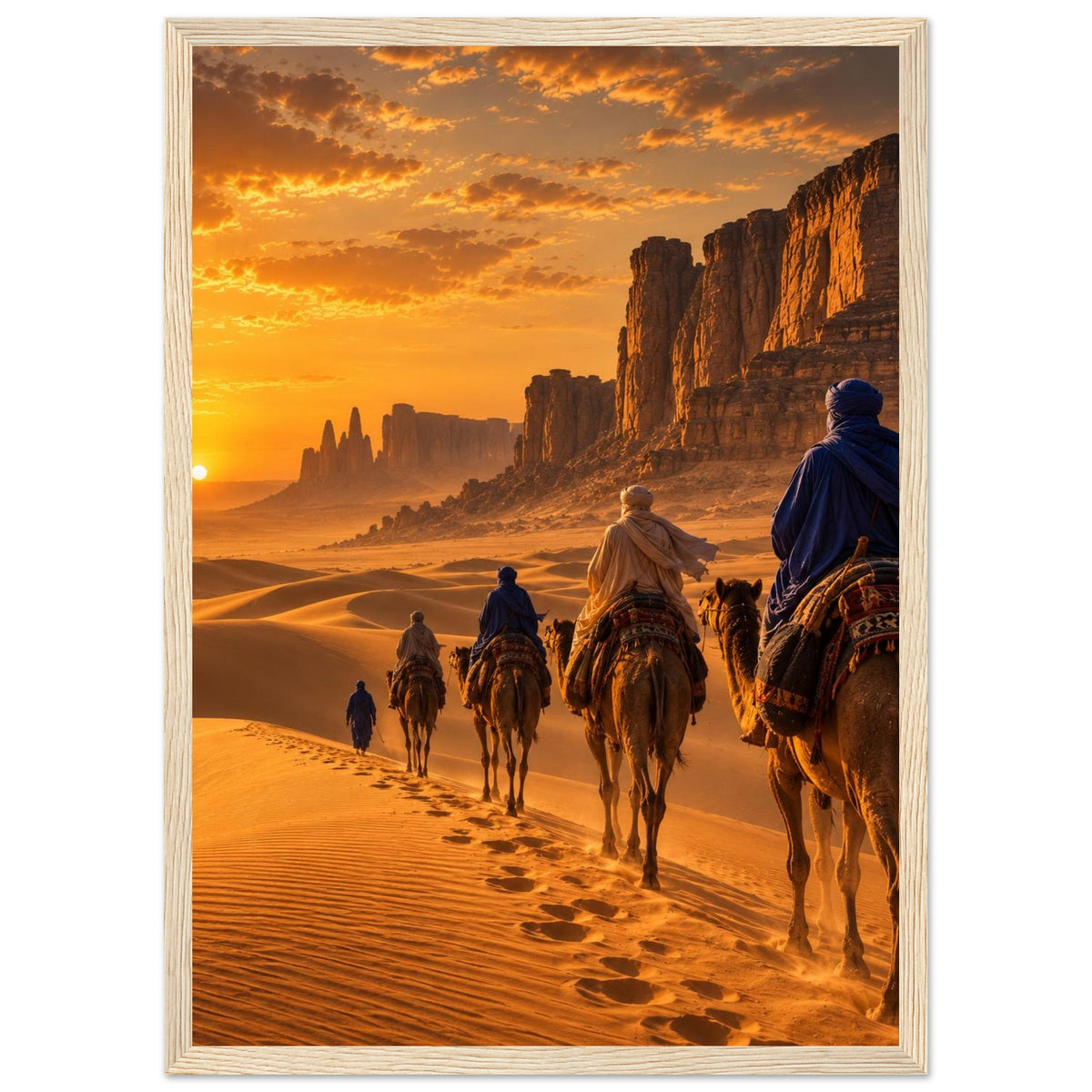 Tuareg Caravan — Sahara, Mali print — sizes and frame options