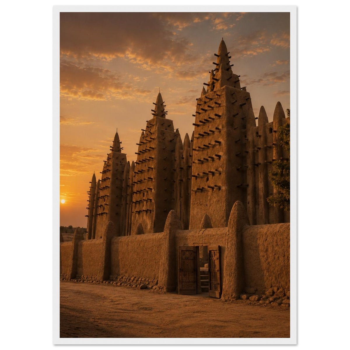Great Mosque — Djenné, Mali print — sizes and frame options