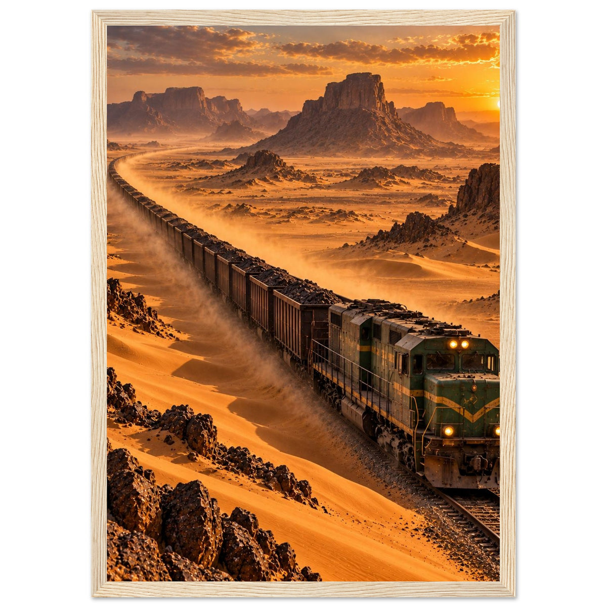 Iron Ore Train — Zouérat, Mauritania print — sizes and frame options