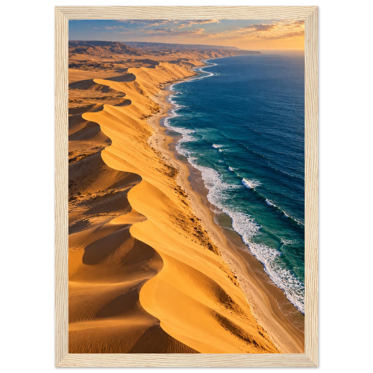 Desert Meets Ocean — Namibe, Angola print — sizes and frame options