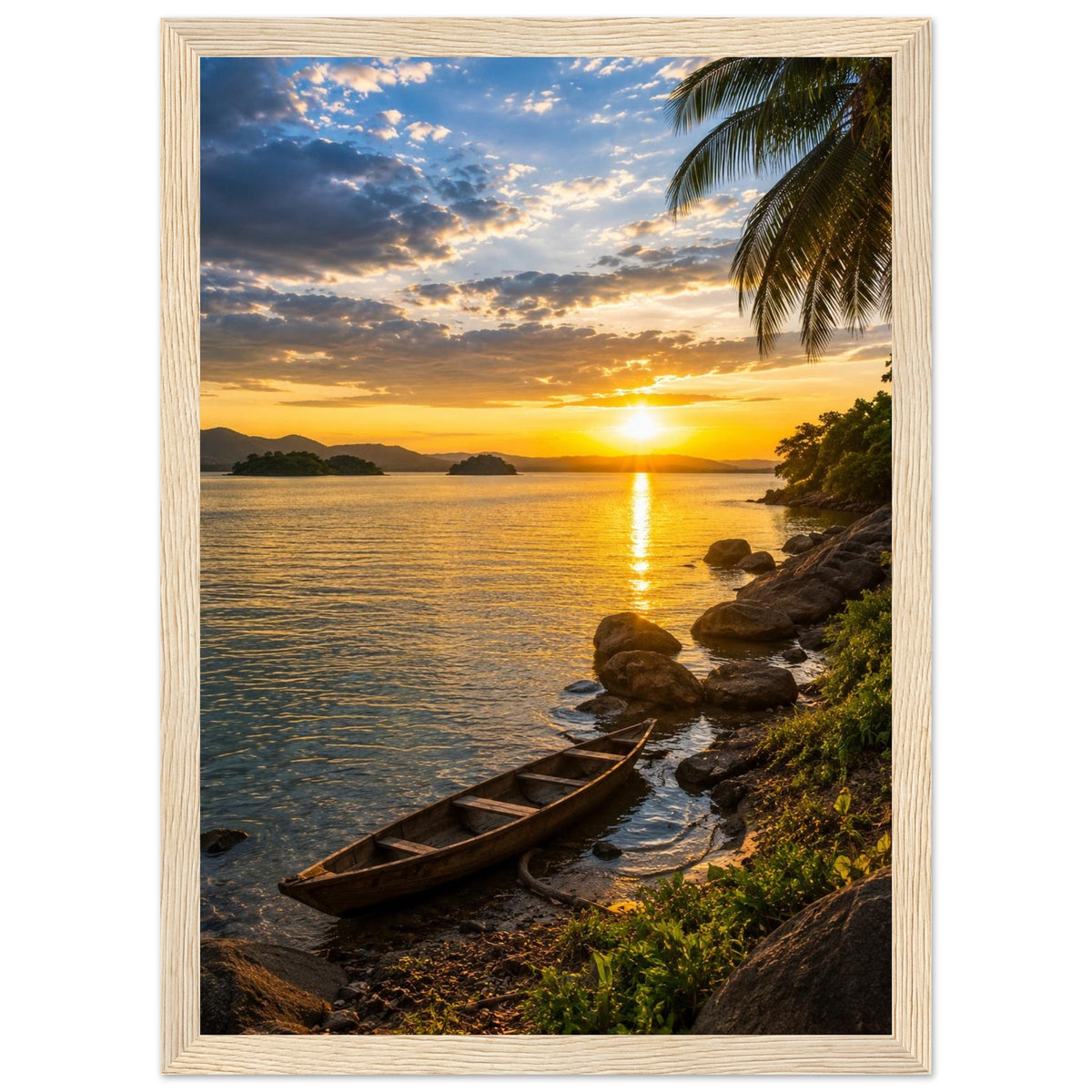 Lake Volta — Ghana print — sizes and frame options