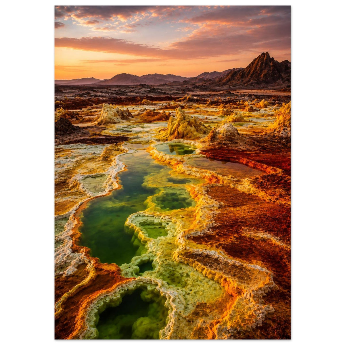 Danakil Depression — Afar, Ethiopia print — sizes and frame options