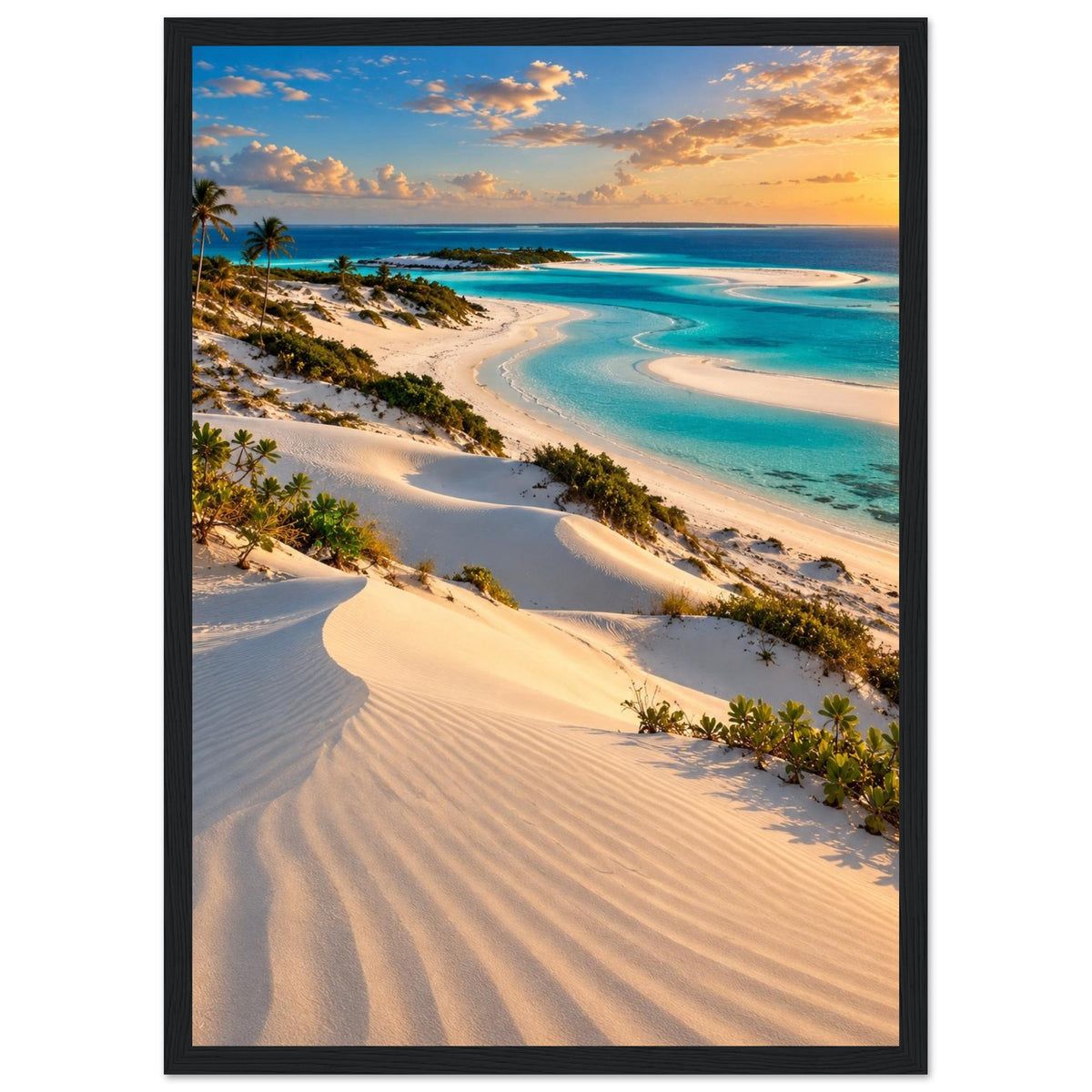 Sand Dunes — Bazaruto, Mozambique print — sizes and frame options