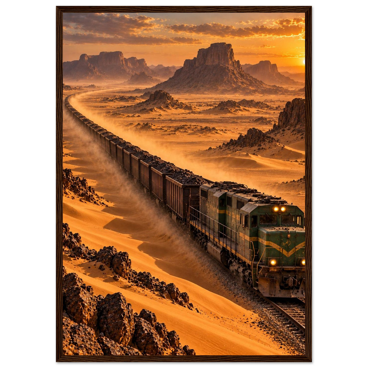 Iron Ore Train — Zouérat, Mauritania print — sizes and frame options