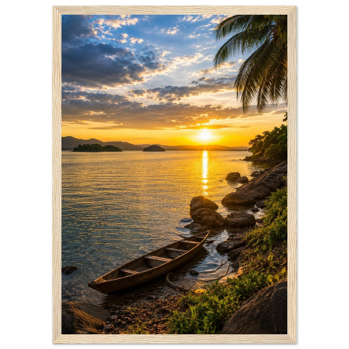 Lake Volta — Ghana print — sizes and frame options