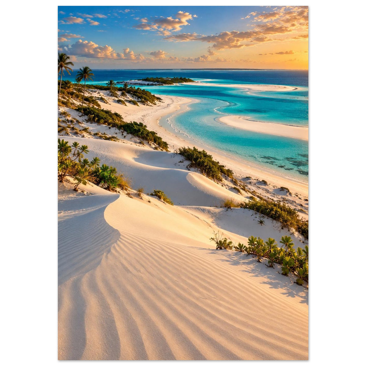Sand Dunes — Bazaruto, Mozambique print — sizes and frame options