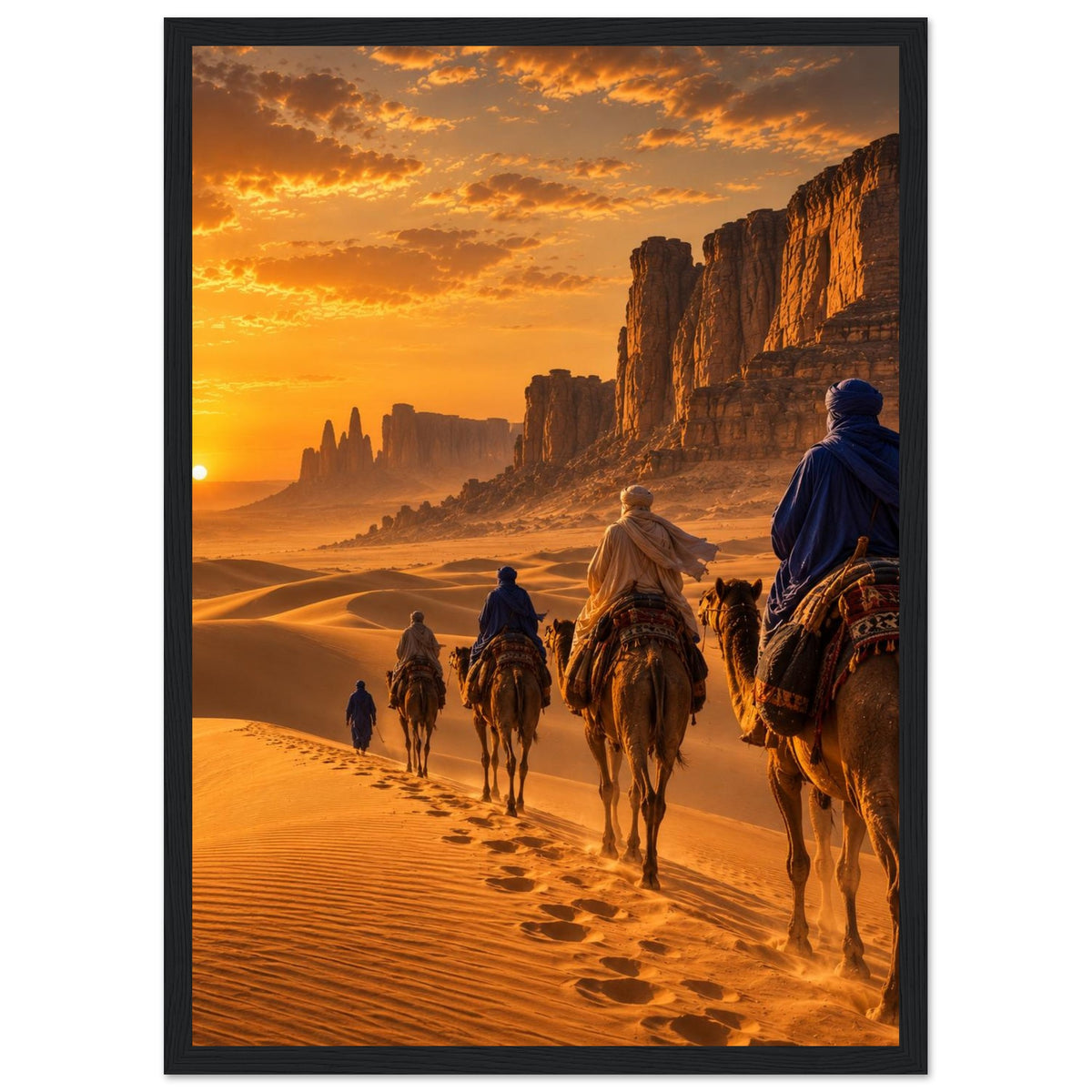Tuareg Caravan — Sahara, Mali print — sizes and frame options