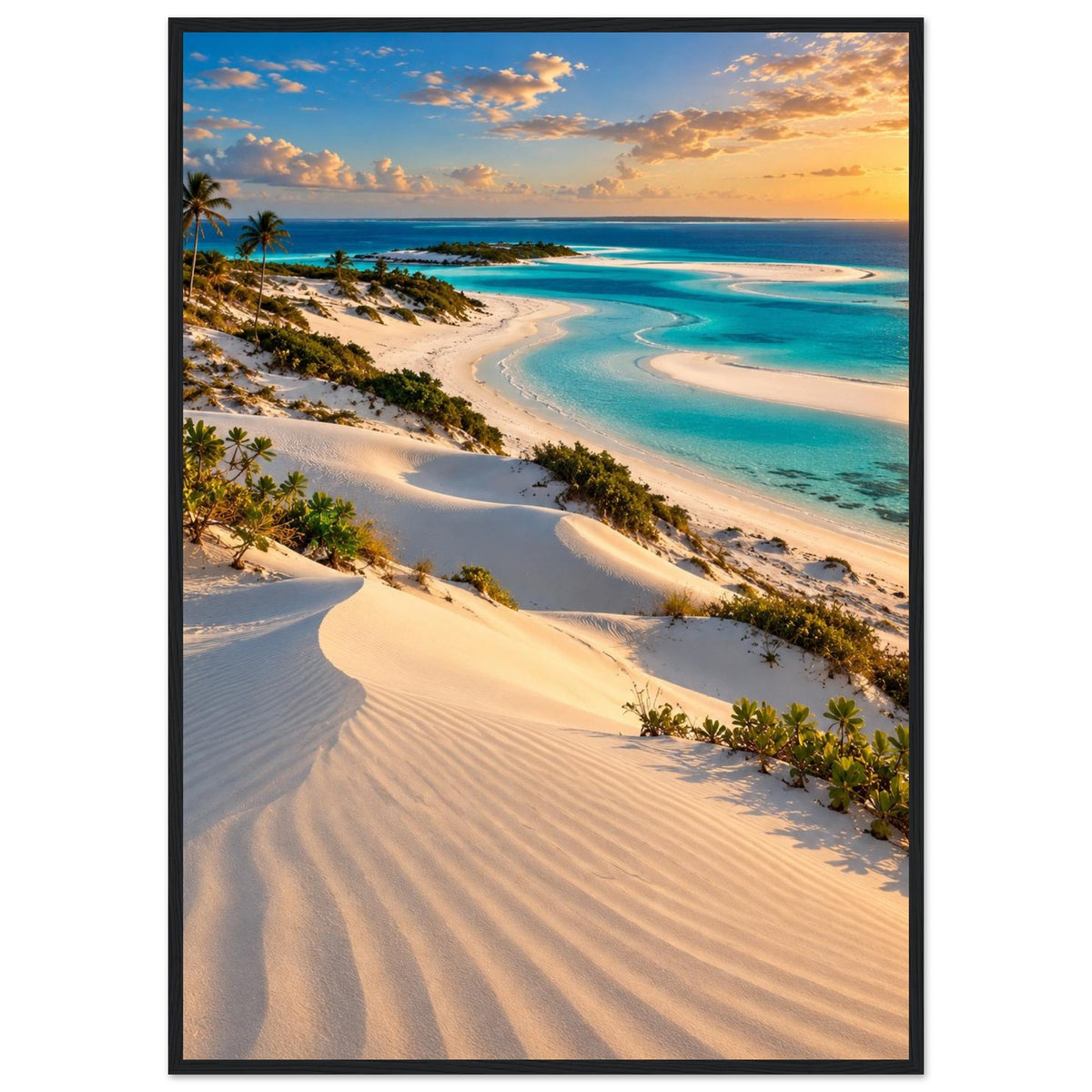 Sand Dunes — Bazaruto, Mozambique print — sizes and frame options