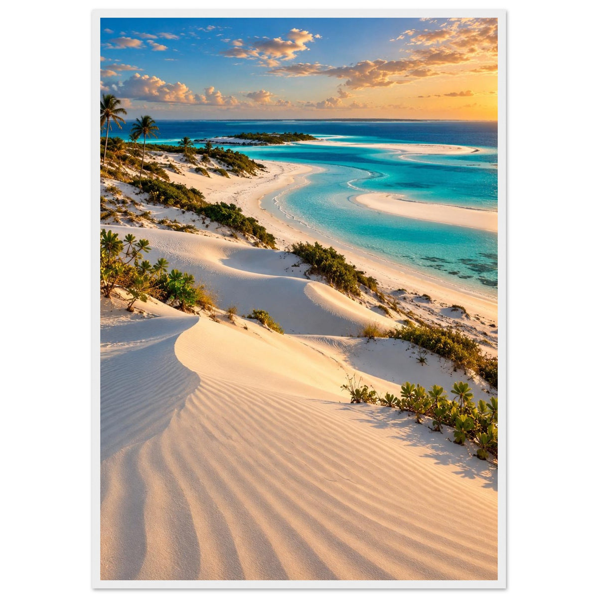 Sand Dunes — Bazaruto, Mozambique print — sizes and frame options