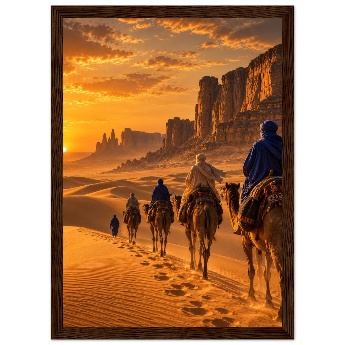 Tuareg Caravan — Sahara, Mali print — sizes and frame options