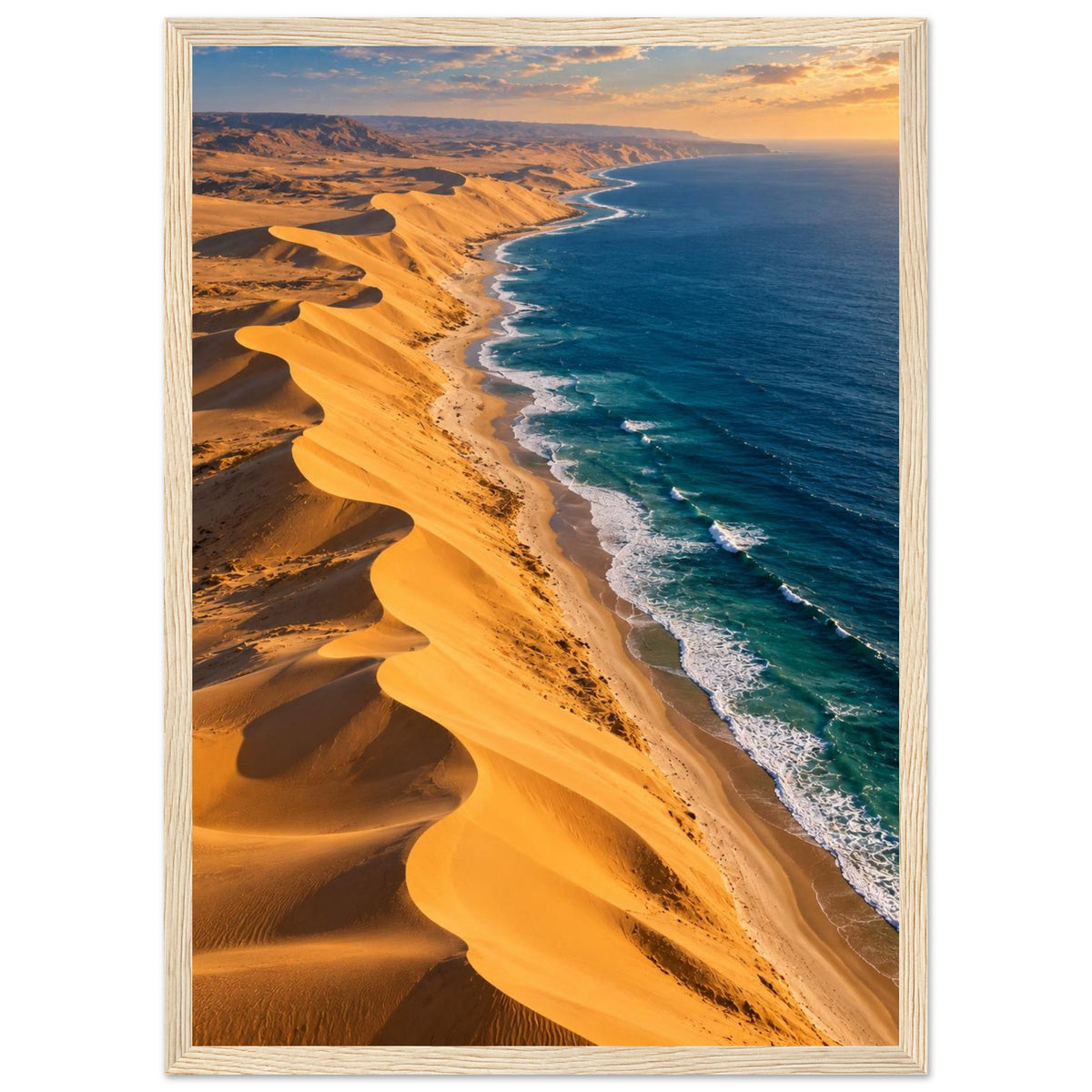 Desert Meets Ocean — Namibe, Angola print — sizes and frame options