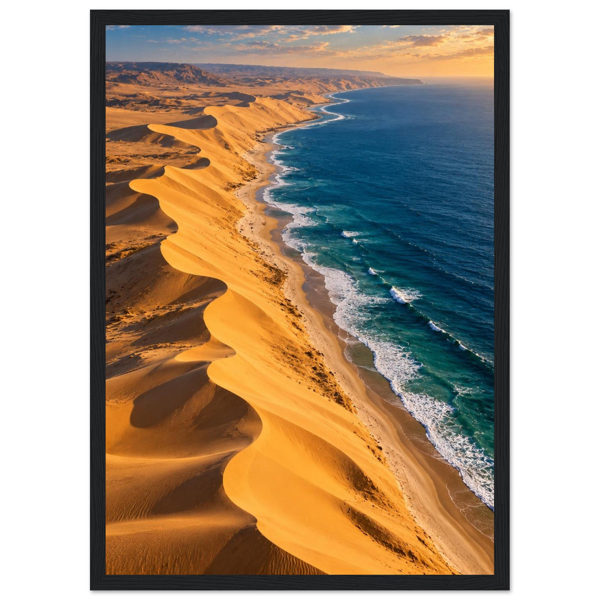 Desert Meets Ocean — Namibe, Angola print — sizes and frame options