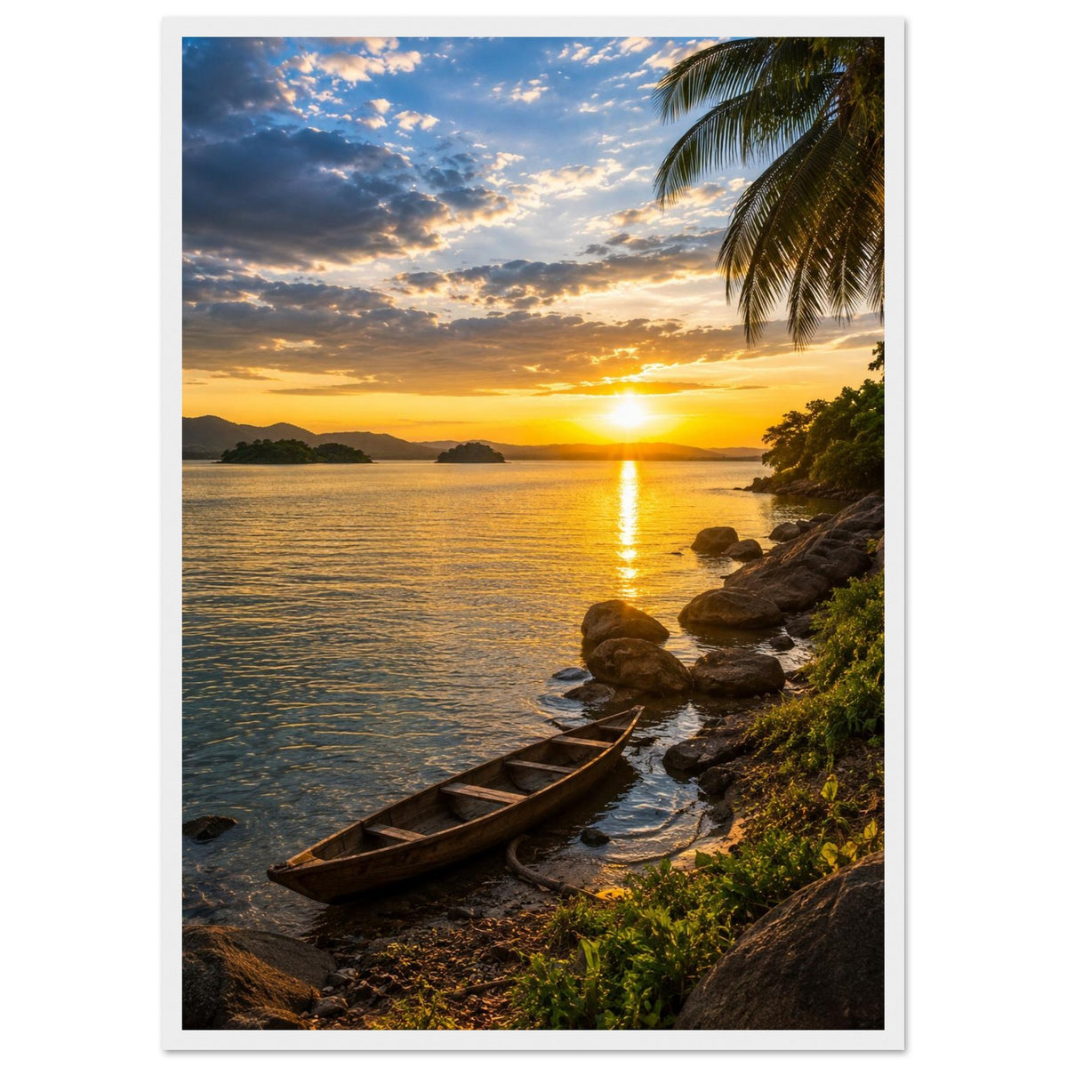 Lake Volta — Ghana print — sizes and frame options