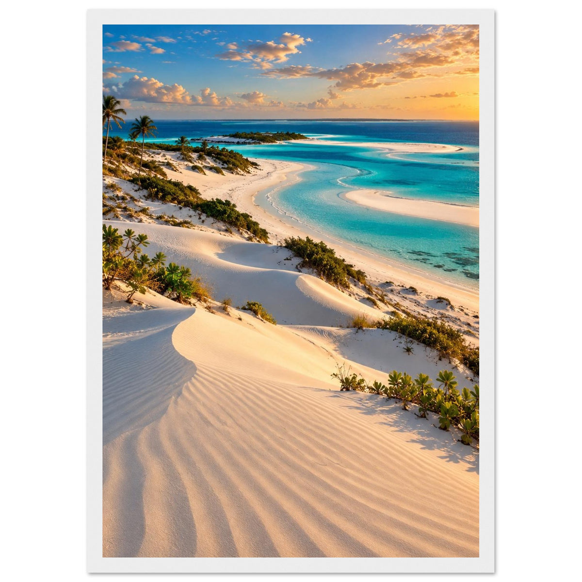 Sand Dunes — Bazaruto, Mozambique print — sizes and frame options