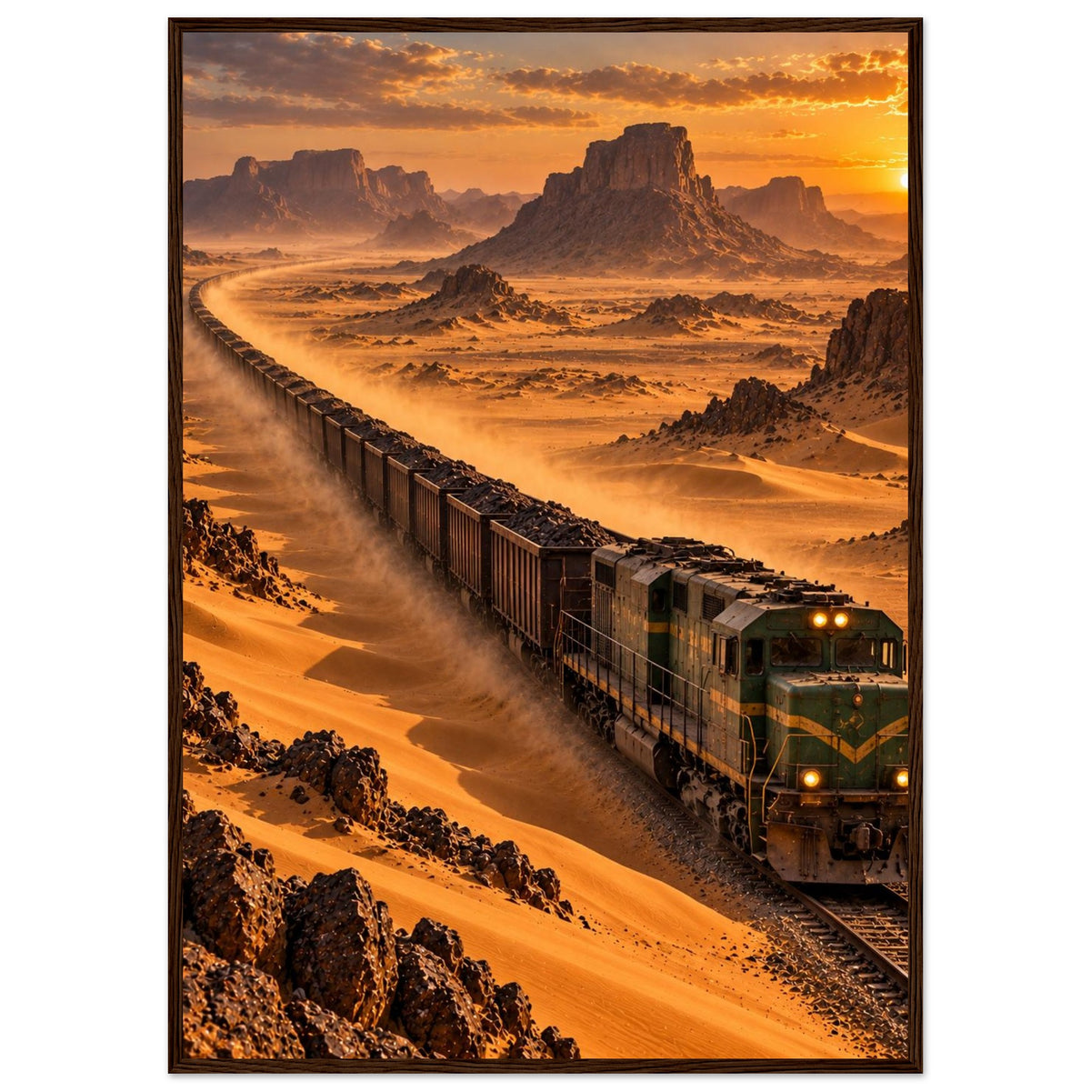 Iron Ore Train — Zouérat, Mauritania print — sizes and frame options