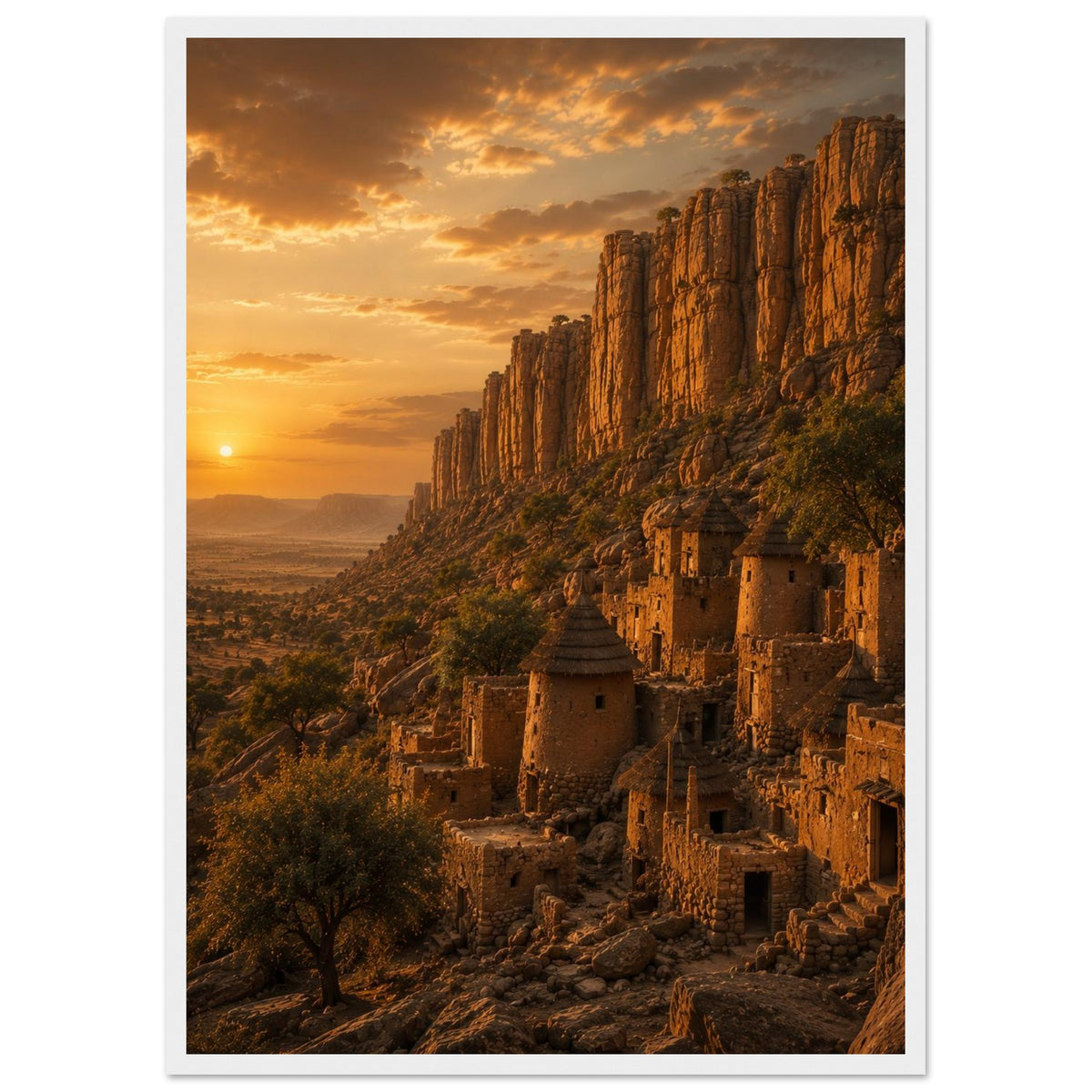 Bandiagara Cliffs — Dogon Country, Mali print — sizes and frame options