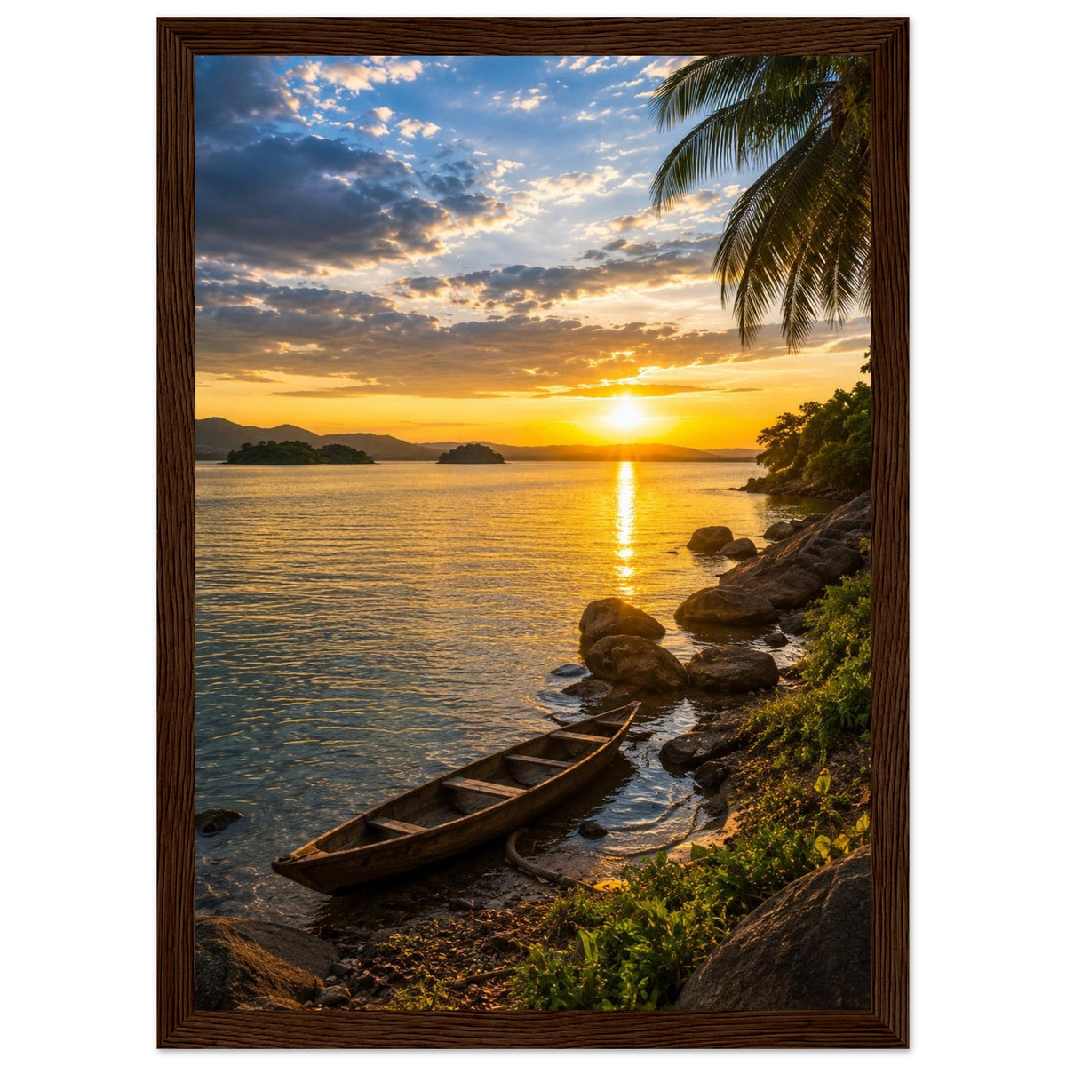 Lake Volta — Ghana print — sizes and frame options
