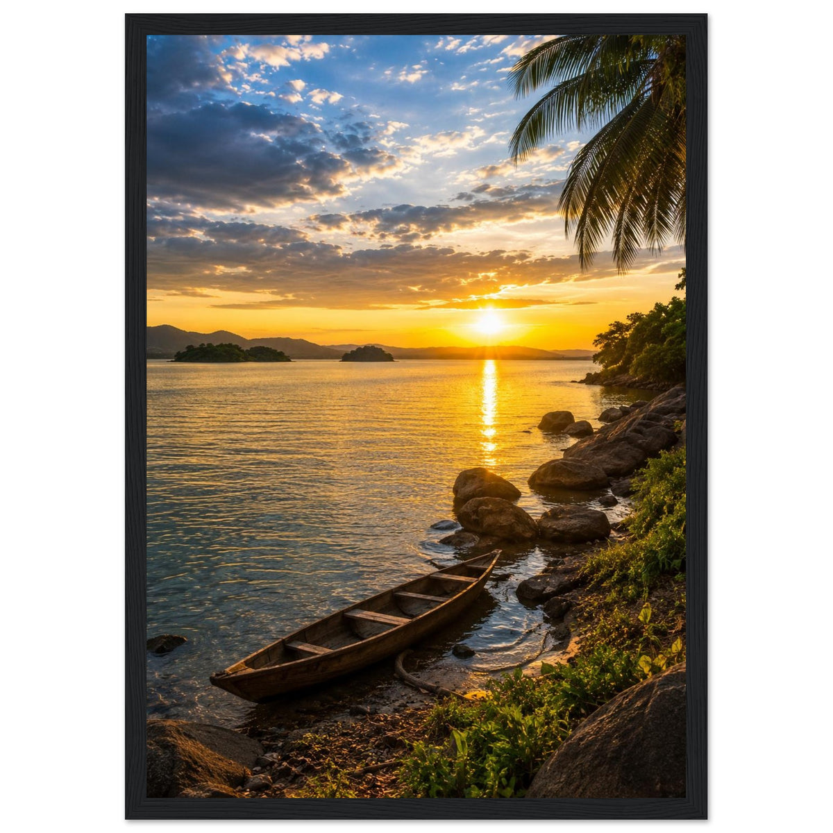 Lake Volta — Ghana print — sizes and frame options