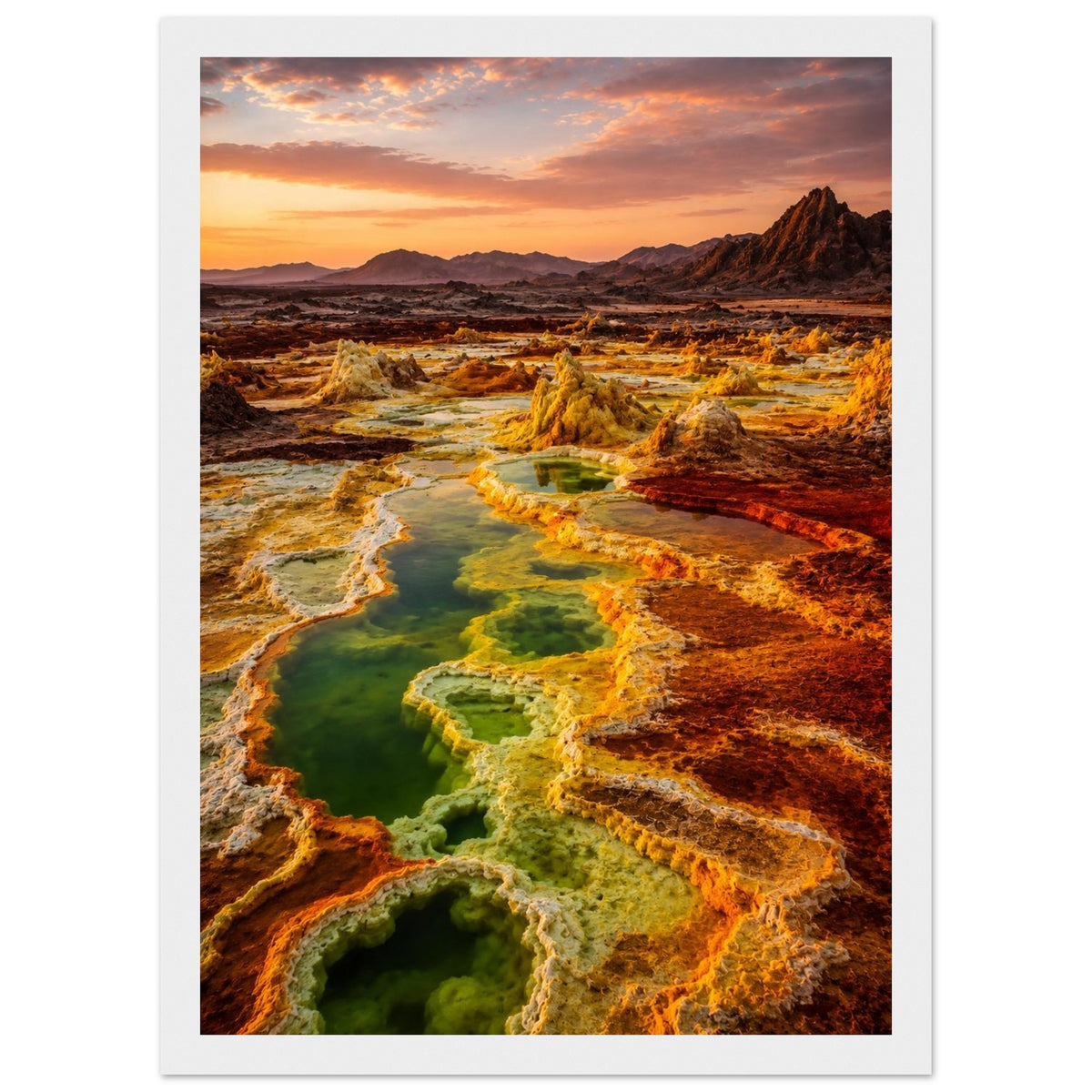 Danakil Depression — Afar, Ethiopia print — sizes and frame options
