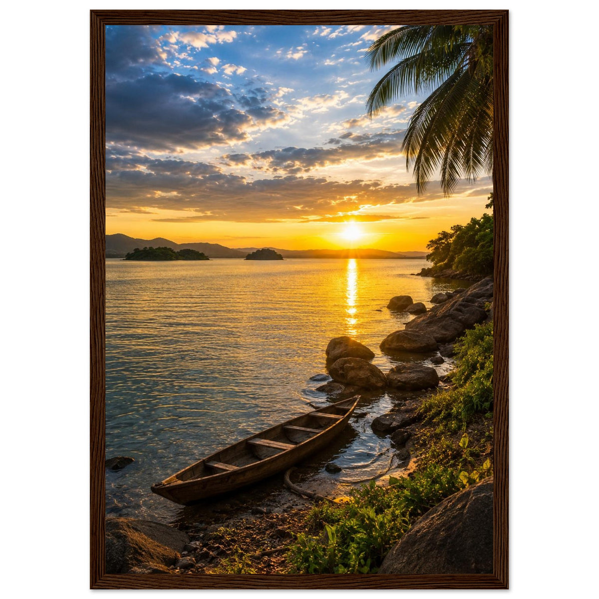 Lake Volta — Ghana print — sizes and frame options