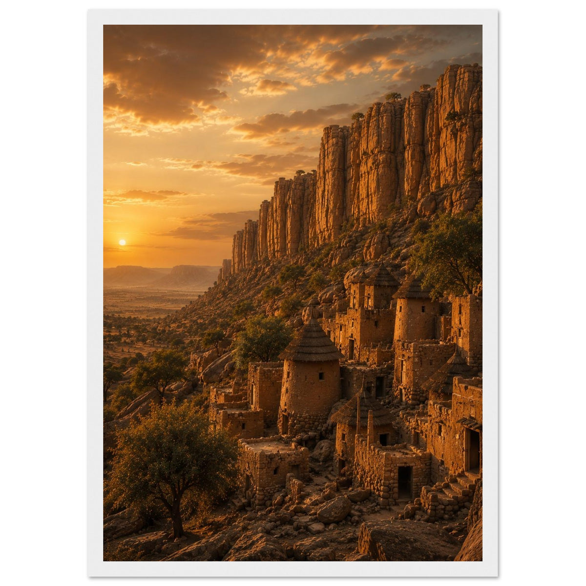 Bandiagara Cliffs — Dogon Country, Mali print — sizes and frame options