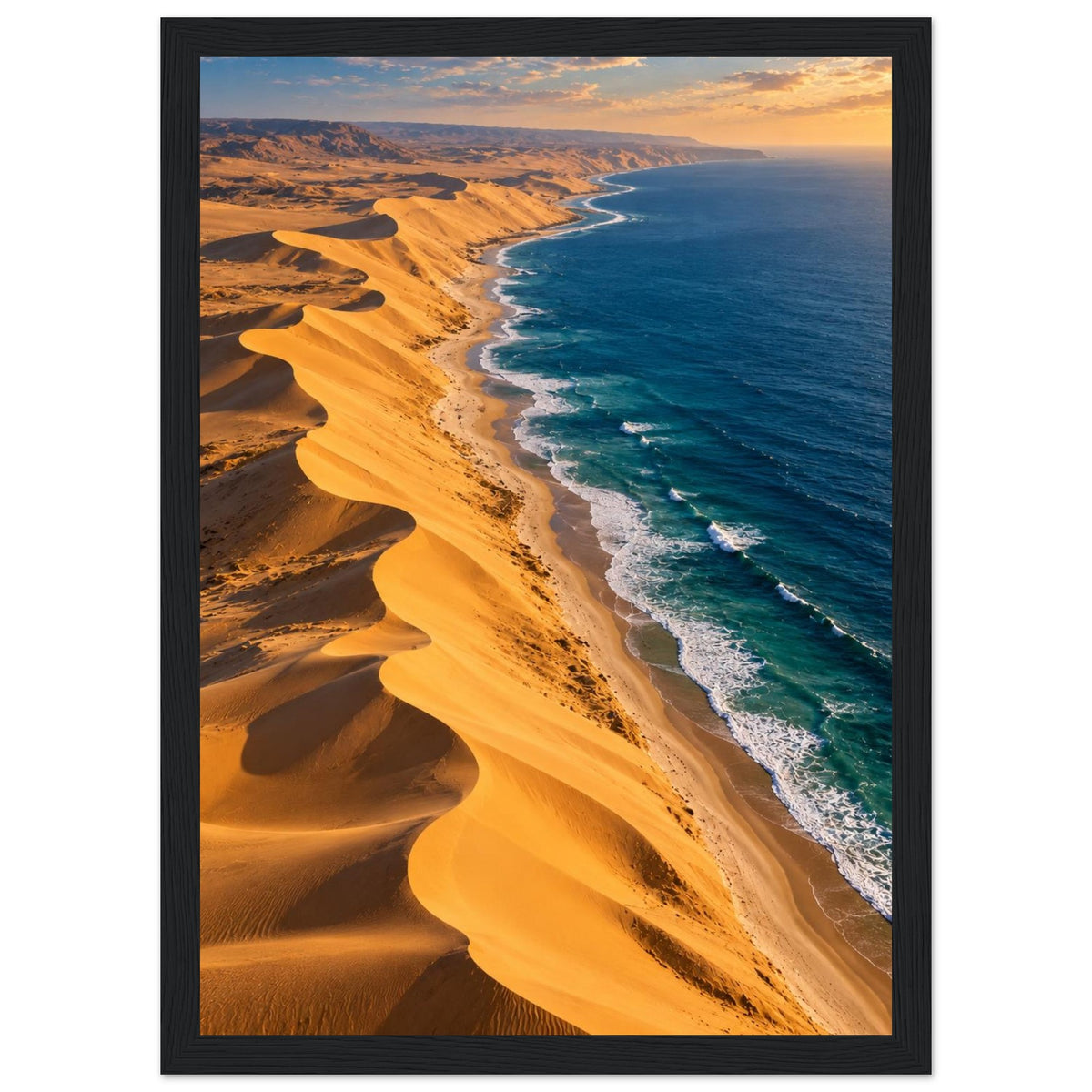 Desert Meets Ocean — Namibe, Angola print — sizes and frame options