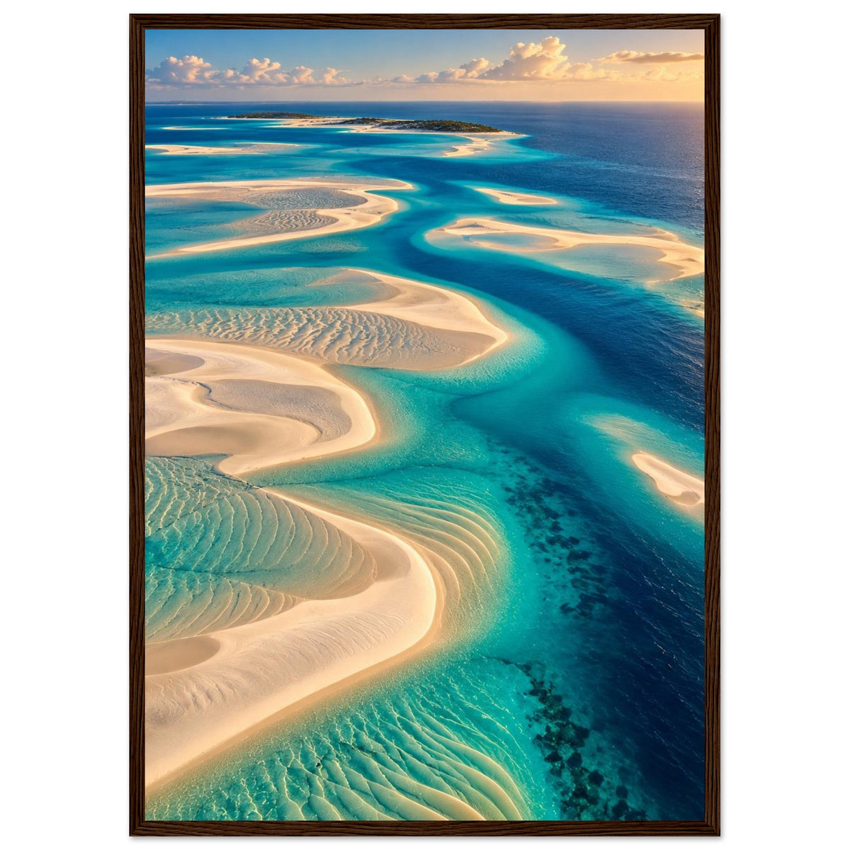 Turquoise Shallows — Bazaruto Archipelago, Mozambique print — sizes and frame options
