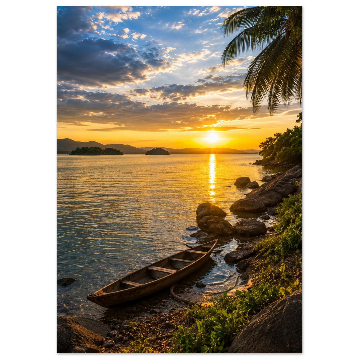 Lake Volta — Ghana print — sizes and frame options
