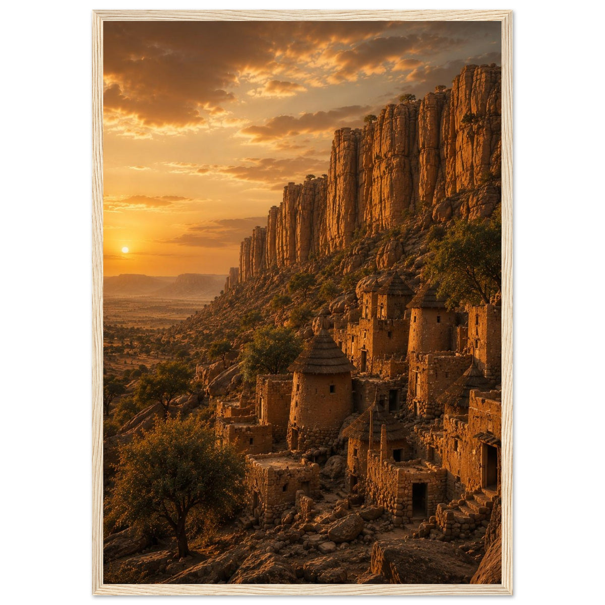 Bandiagara Cliffs — Dogon Country, Mali print — sizes and frame options